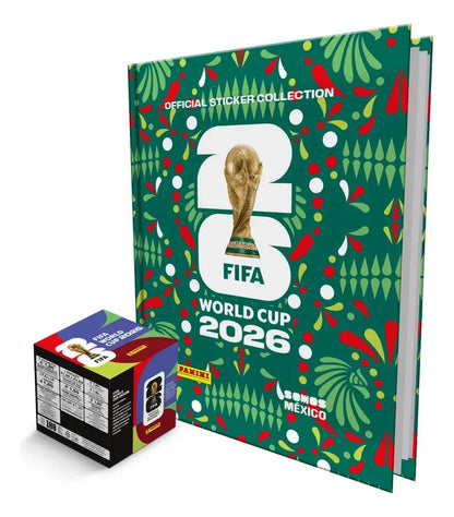 Caja De 100 Sobres Y Album Pasta Dura de Copa del Mundo 2026