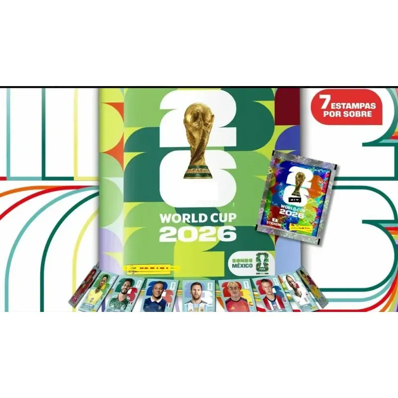 Caja De 100 Sobres Y Album Pasta Dura de Copa del Mundo 2026