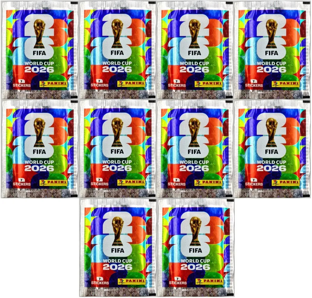 Estampas La Copa del Mundo 2026 — Paquete Inicio (10 Sobres)